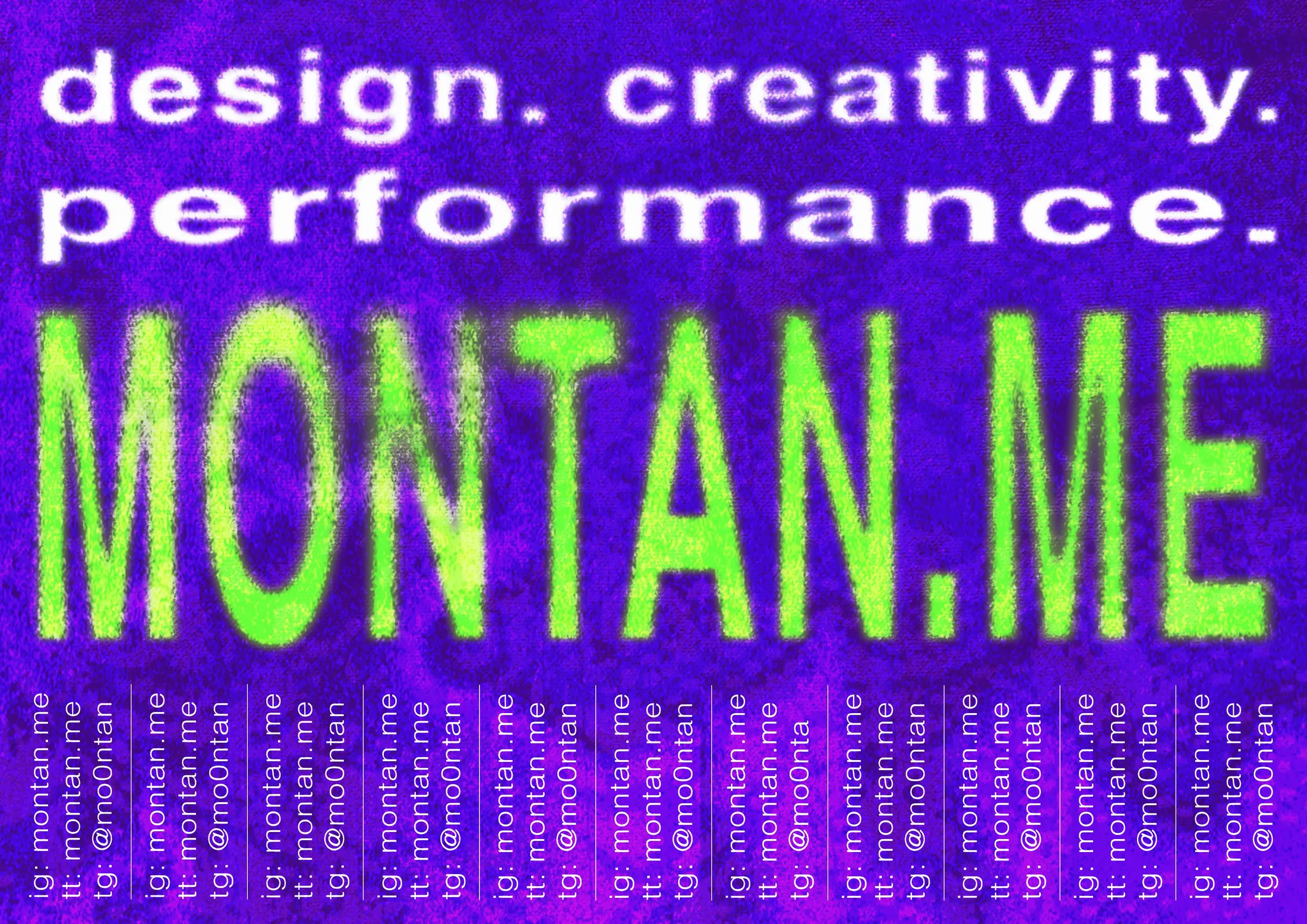 MONTAN.ME — дизайн, творчество и перформанс